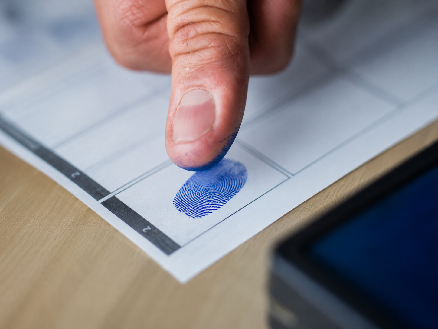 Ink fingerprinting FD-258 card services